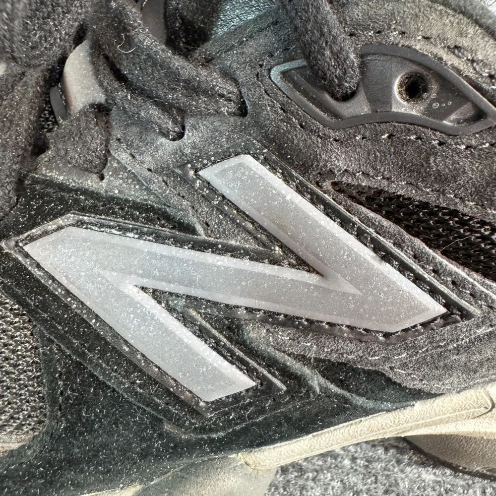 New Balance 9060 Black Castlerock Grey Suede Mesh Sneakers U9060BLK Mens 7